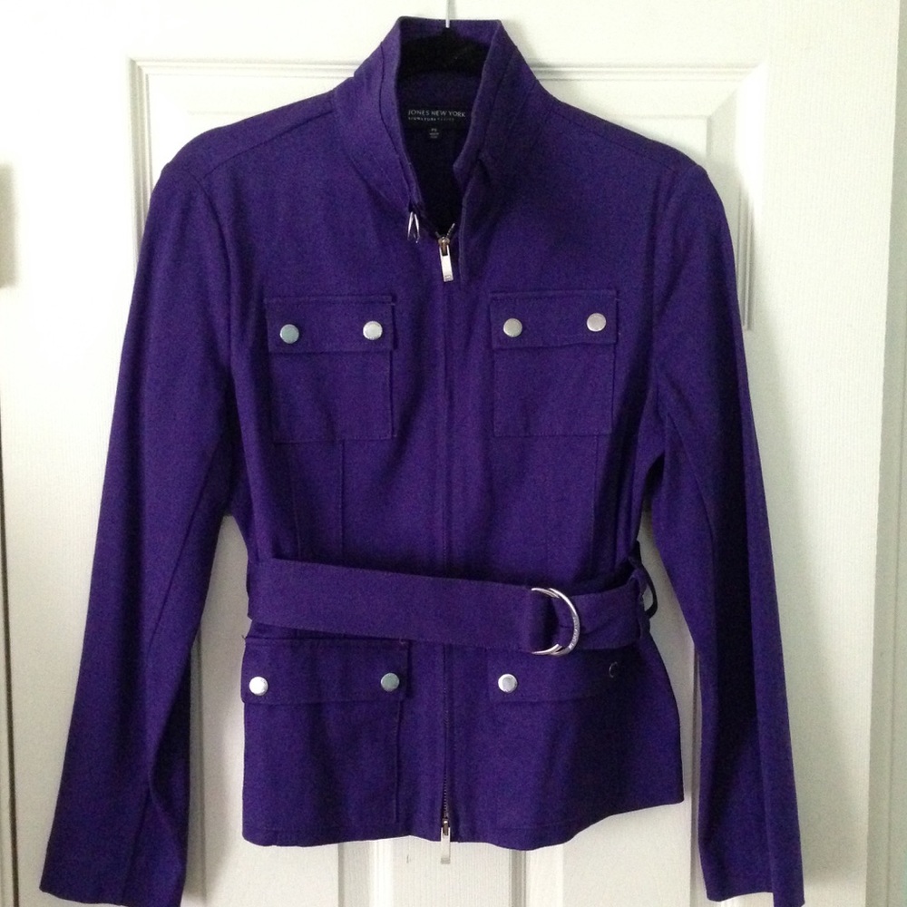 Jones New York PS Petite Small Purple Jacket